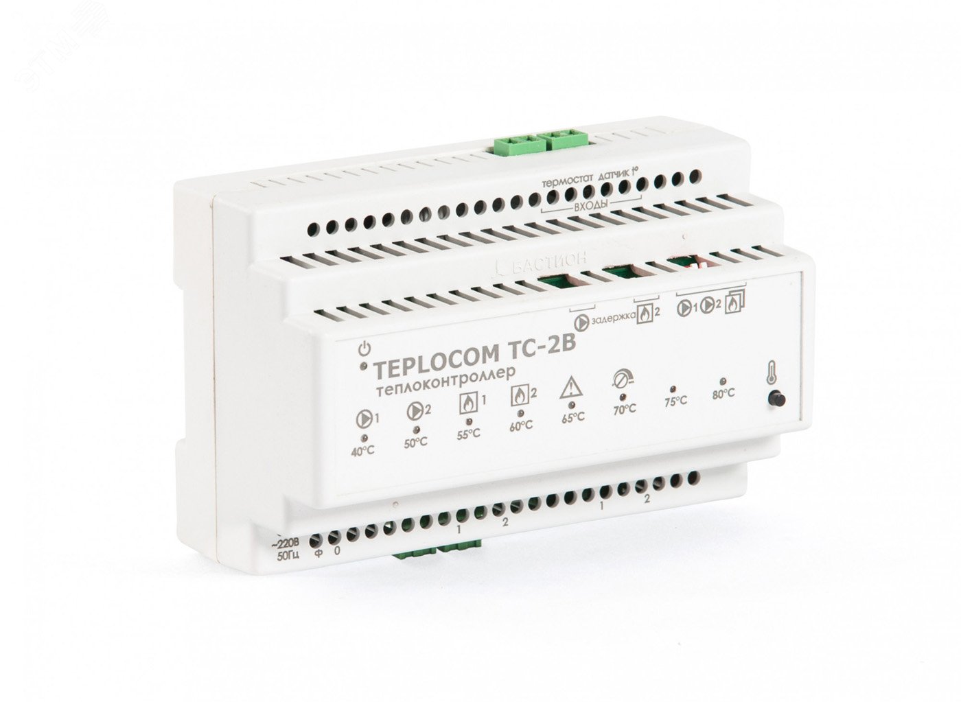 Теплоконтроллер TEPLOCOM TC-2B для систем отопления с 2-я котлами и 2-я насосами 932 Бастион - превью