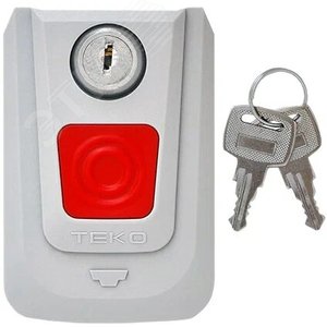 Извещатель охранный ручной точечный электроконтактный ИО101-7тревожная кнопка, фиксация при нажатии, индивидуальные механические ключи разблокировки.