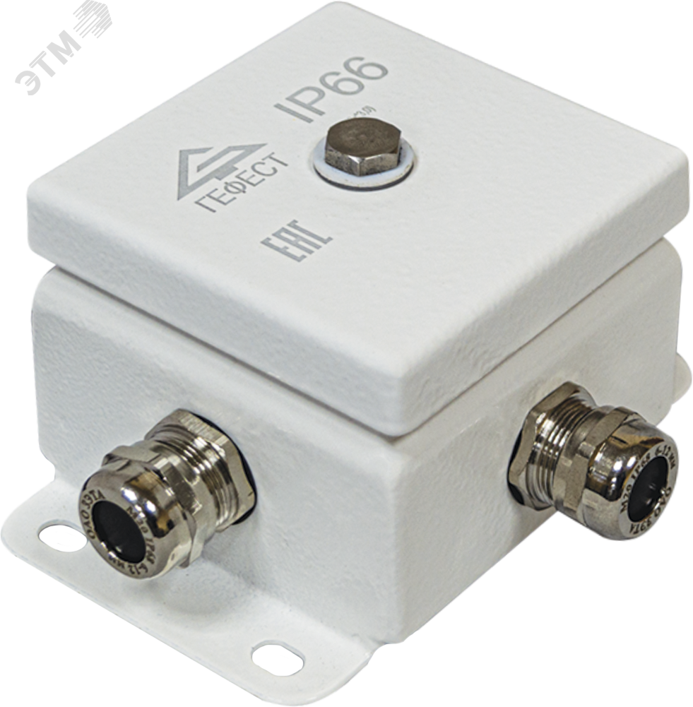 Изображение товара Коробка монтажная огнестойкая КМ-О IP66 4 ввода для пожароопасных помещений