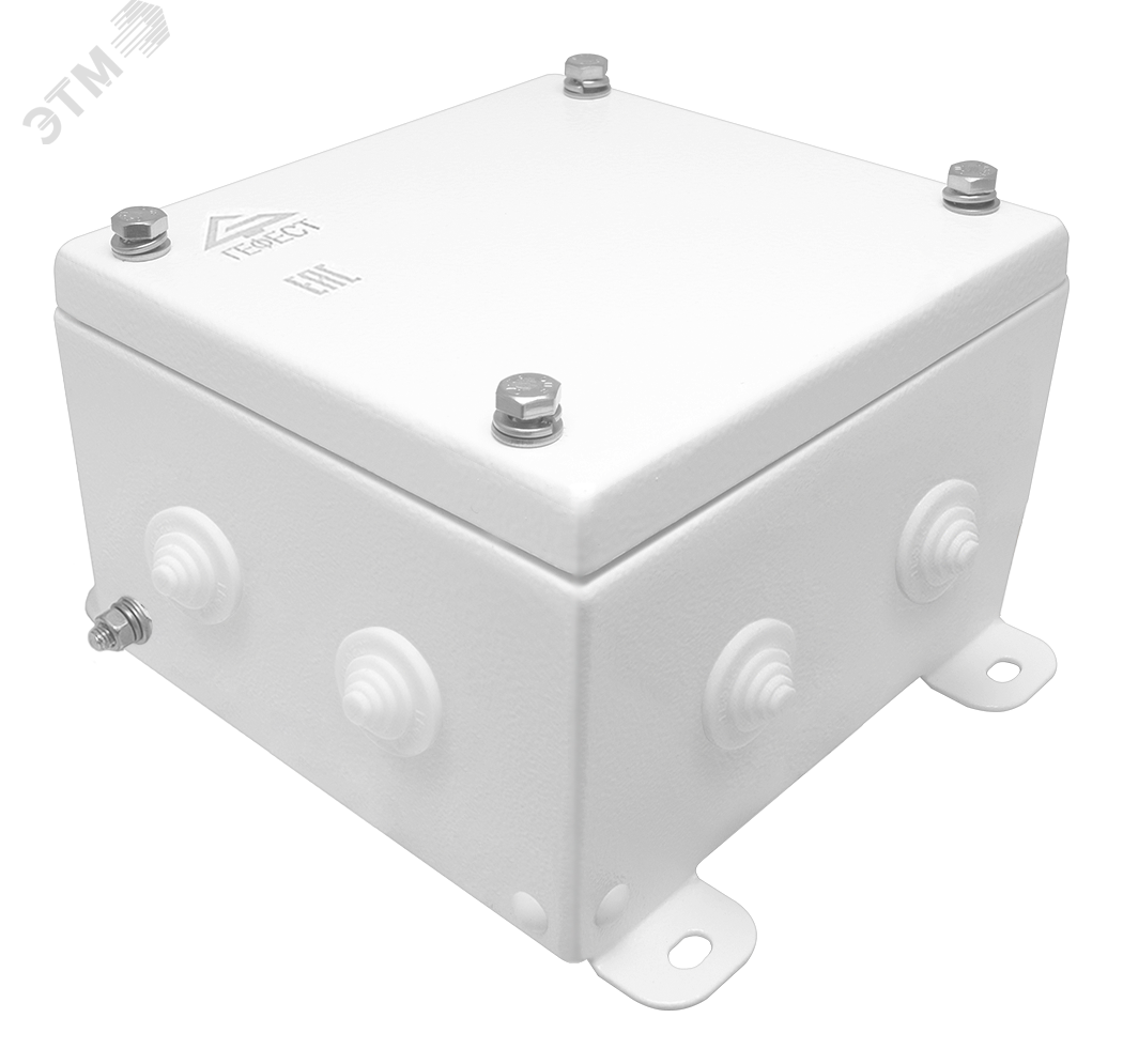Коробка распределительная КМ-А-IP55-1515, корпус из оцинкованной стали, количество вводов 8 КМ-А-IP55-1515 8вв Гефест - превью