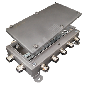 Коробка монтажная электротехническая общего назначения КМ IP66-1530 из нержавеющей стали, количество вводов 14