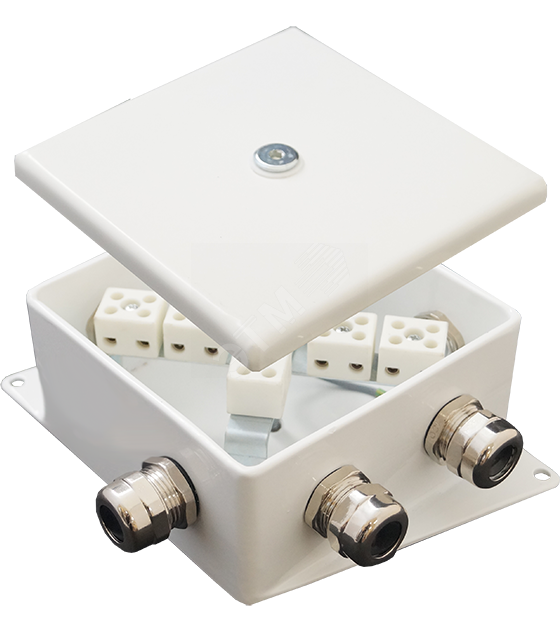 Коробка монтажная огнестойкая КМ-О (4к)-IP66-120х120 три ввода ABC ...