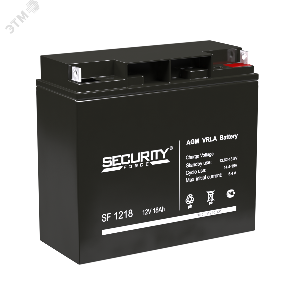 Изображение товара Аккумулятор SF 12В 18Ач для охранно-пожарных систем