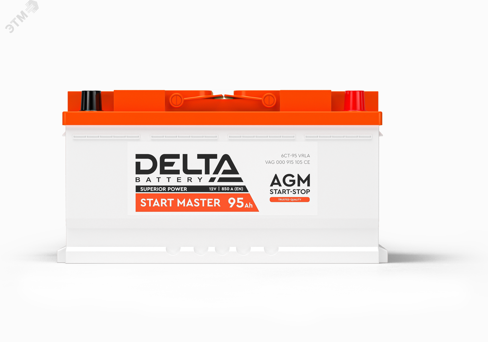 Аккумулятор автомобильный 12В 95Ач DELTA START MASTER 95 Ah AGM DELTA - превью 2