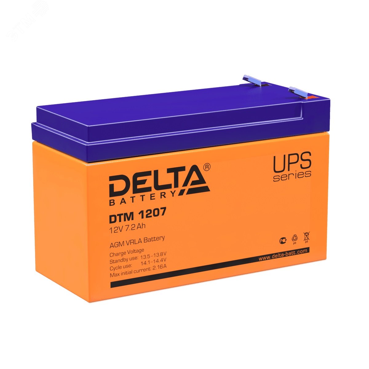 Аккумулятор DTM 12В 7.2Ач DTM 1207 DELTA