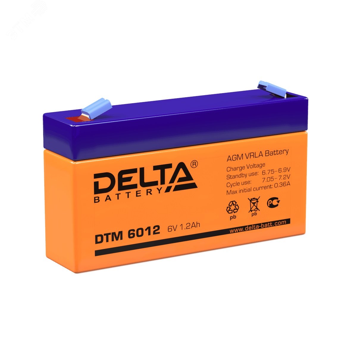 Аккумулятор DTM 6В 1.2Ач DTM 6012 DELTA