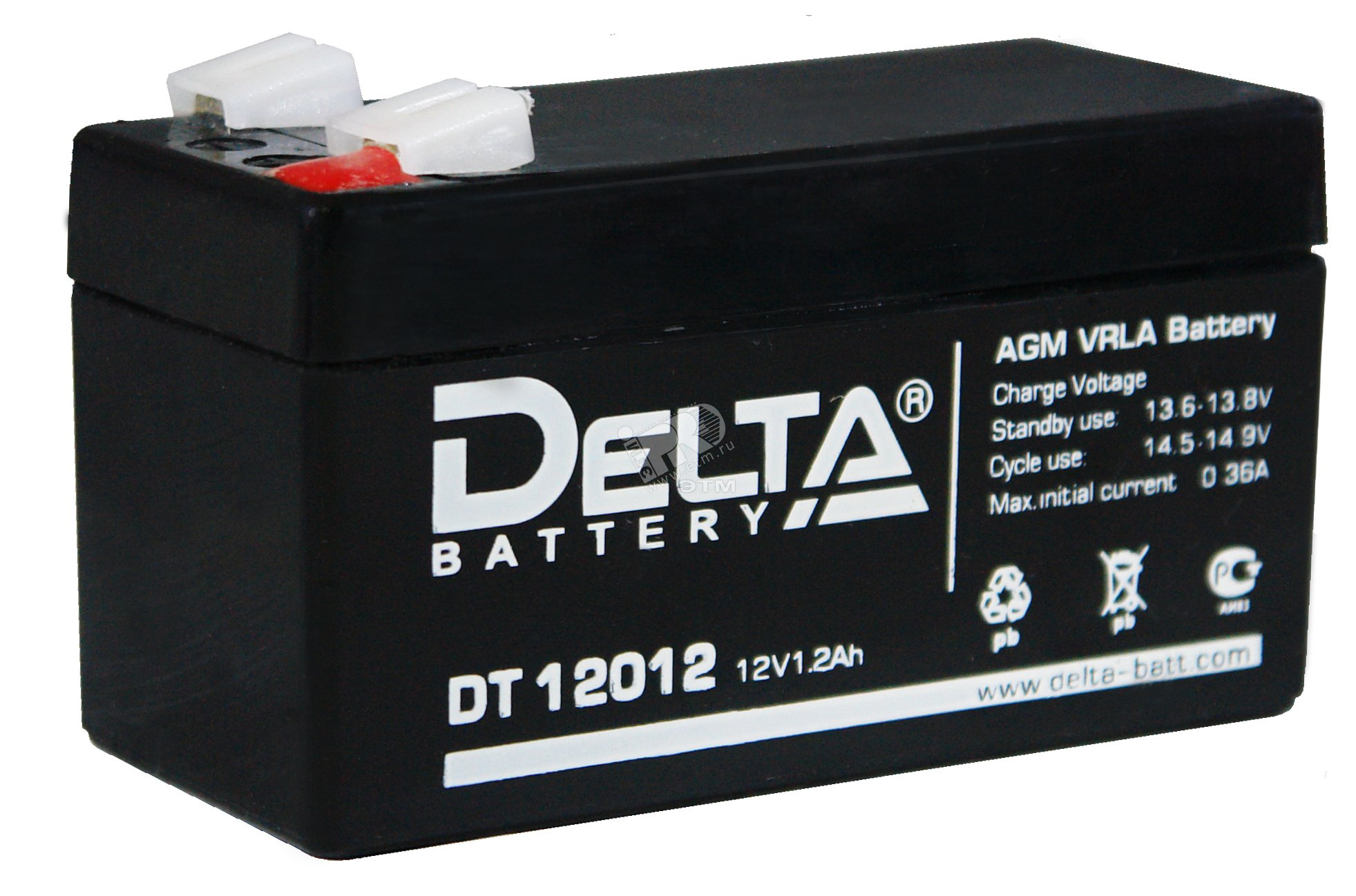 Аккумулятор DT 12В 1.2Ач DT 12012 DELTA