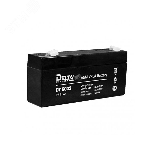 Аккумулятор DT 6В 3.3Ач DT 6033 DELTA