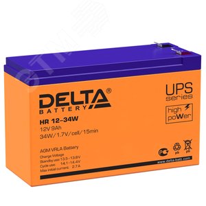 Аккумулятор HR 12В 9Ач DELTA