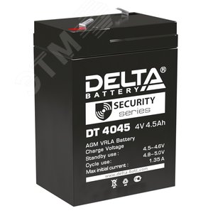 Аккумулятор DT 4В 4.5Ач (47мм) DT 4045 (47мм) DELTA