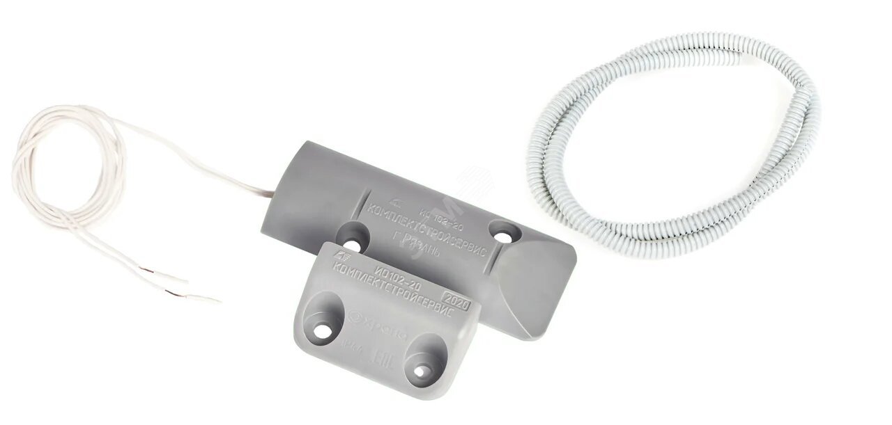 Изображение товара Извещатель охранный магнитоконтактный точечный защитный пластмассовый гофрорукав (шт)