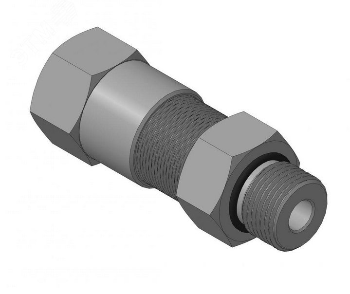 Ввод кабельный с резьбой G1/2 мм для прокладки кабеля в металлорукаве РЗ-ЦП-20, с уплотнением кабеля и проходным диаметром кабеля d=8-12 мм 00000008719 Спектрон