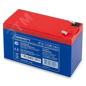 Изображение товара Батарея для Ippon IPL12-7 12V7AH АКБ (шт)