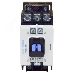 Магнитный контактор HGC25 11NS D024 25А 11 кВт при АС3 (380-440В) кат. 24В DC 1НО+1НЗ