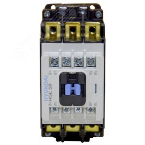 Магнитный контактор HGC50 22NS X024 50А 22 кВт при АС3 (380-440В) кат. 24В АC 2НО+2НЗ 13.01.01.000581 Hyundai