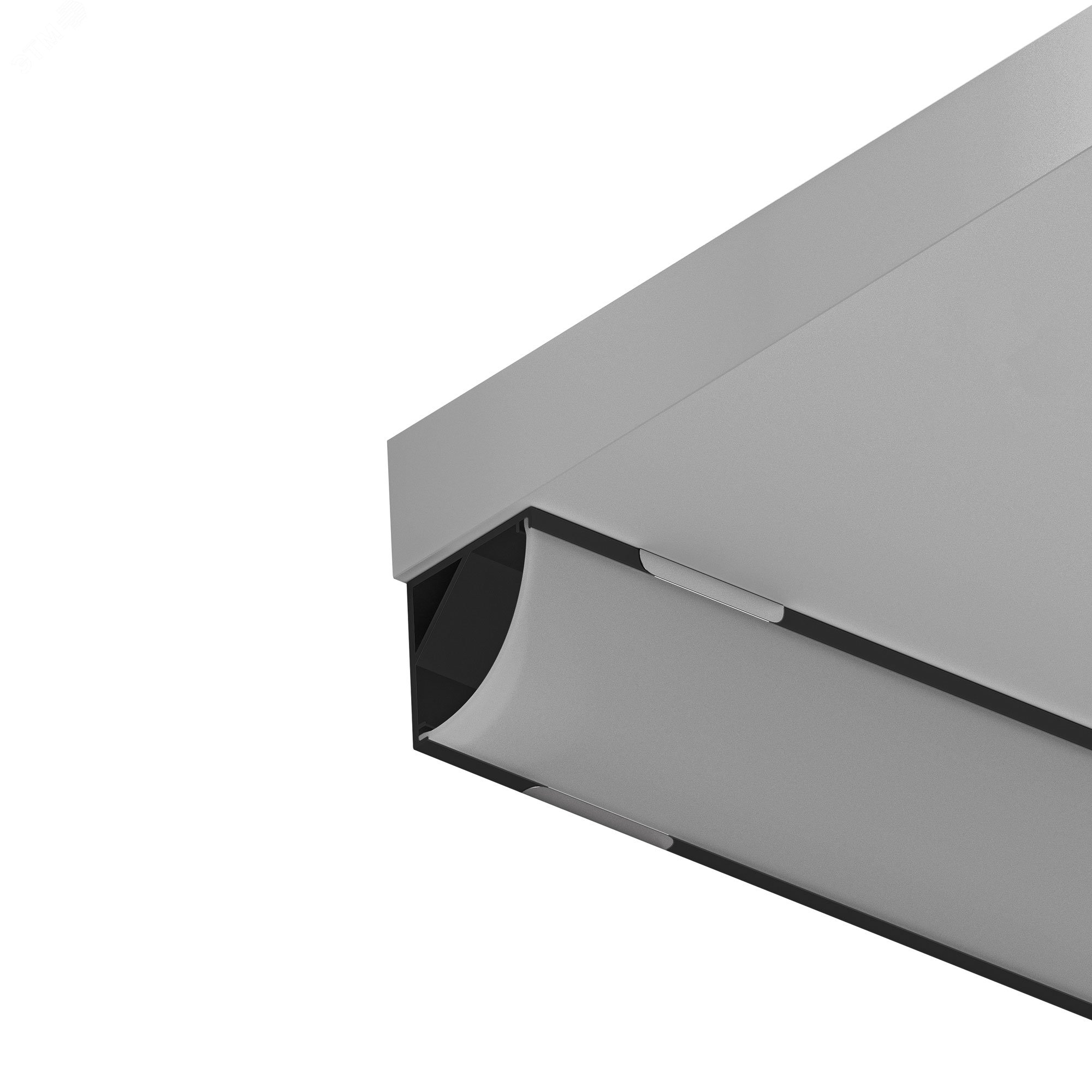 Изображение товара Угловой алюминиевый профиль для светодиодной ленты SURFACE 2 м черный