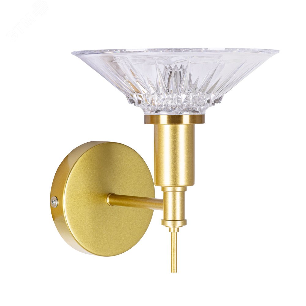 Изображение товара Бра Arte Lamp ALESSIA LED 1х8Вт металл золотистый (шт)
