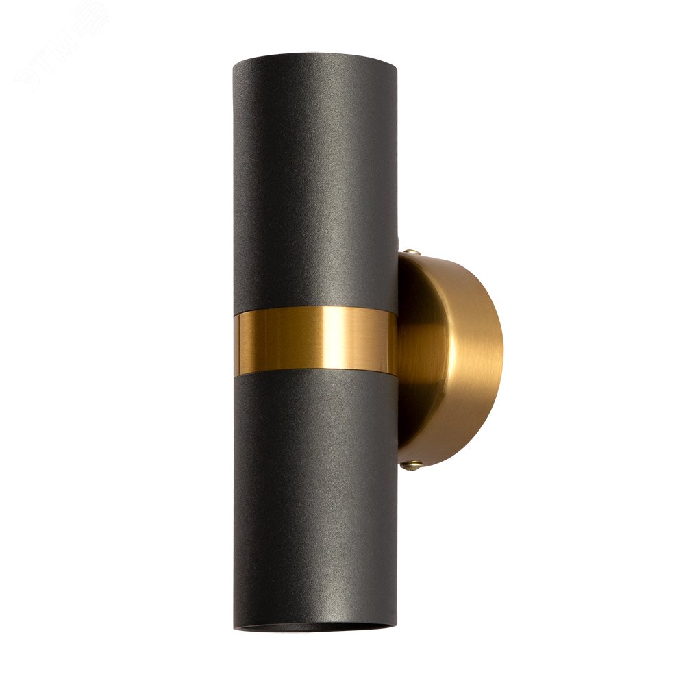 Изображение товара Декоративная подсветка RAN GU10 2х50Вт металл черный для офиса и интерьера