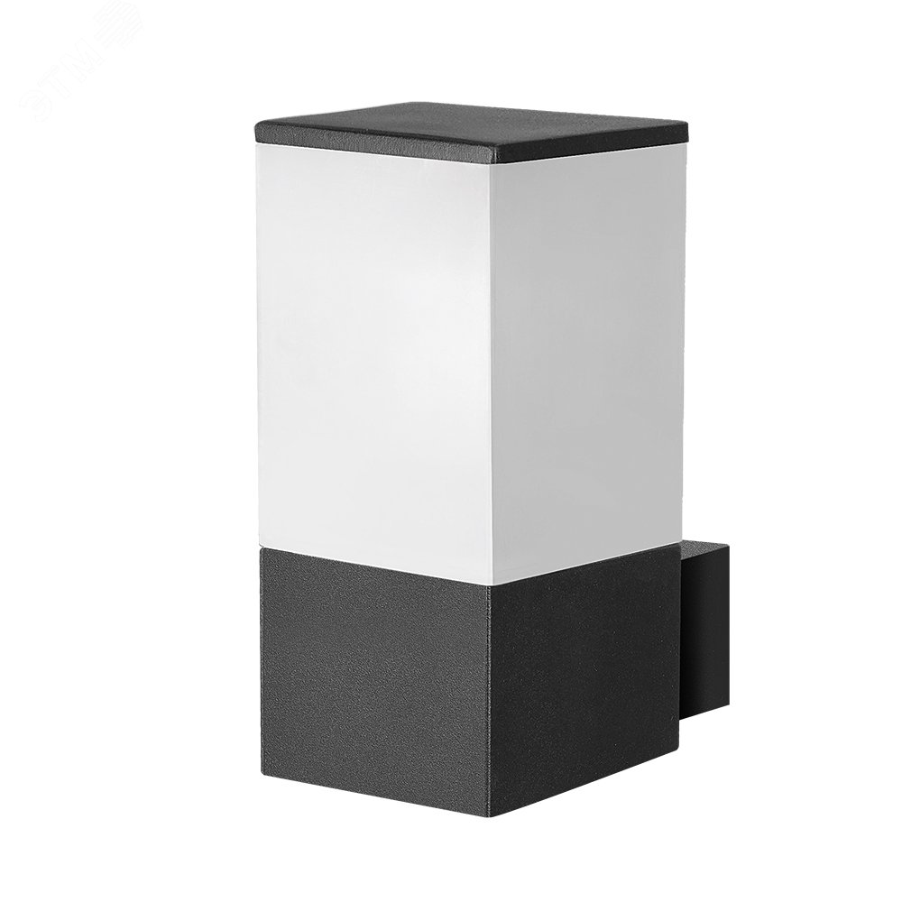 Изображение товара Уличный настенный светильник Arte Lamp PLATE A3710AL-1BK черный металл пластиковый плафон