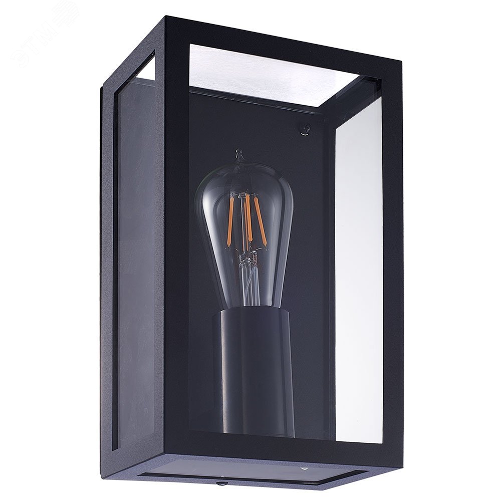 Изображение товара Уличный настенный светильник Arte Lamp BELFAST E27 60Вт черный металлический