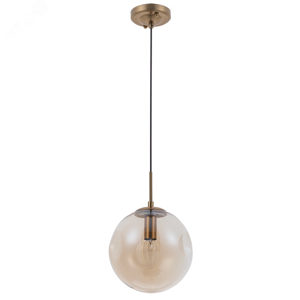 Изображение товара Подвесной светильник TUREIS Arte Lamp E14 60Вт металлический золотой стеклянный плафон