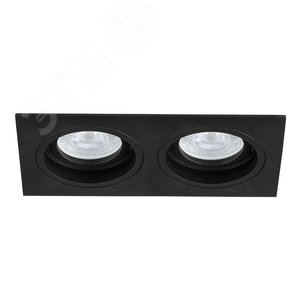 Изображение товара Светильник точечный встраиваемый TARF GU10 2х35Вт Алюминий Чёрный (шт)