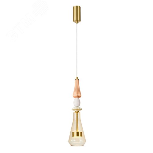 Изображение товара Светильник подвесной CORAL LED 8Вт Металл Латунь (шт)