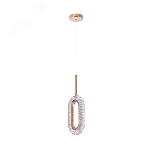 Изображение товара Светильник подвесной OVALE LED 8Вт Металл Золото (шт)