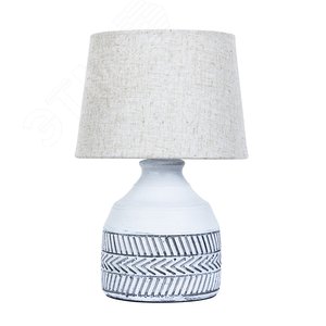 Изображение товара Лампа настольная декоративная TIAKI E14 1х40Вт Керамика Серый (шт)