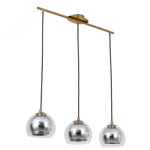 Изображение товара Светильник подвесной RASTABAN E27 3х60Вт Металл Чёрный (шт)