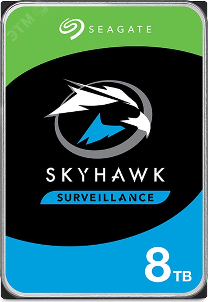 Жесткий диск 8Tb SkyHawk 3.5'', SATAIII, 7200 об/мин, 256 МБ ST8000VE000 Seagate