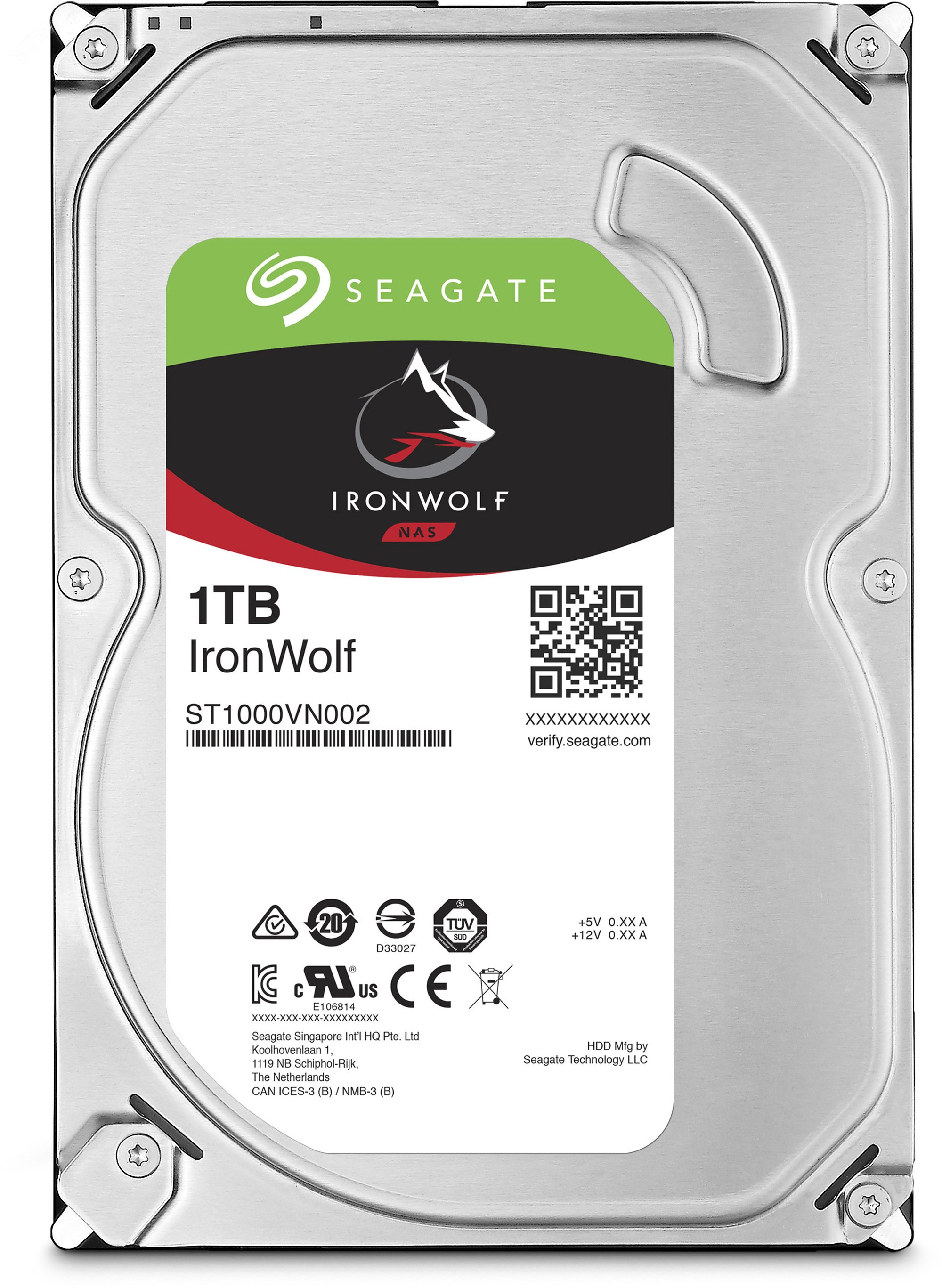 Жесткий диск 1Tb IronWolf 3.5'', SATAIII, 5900 об/мин, 64 МБ ST1000VN002 Seagate - превью 4