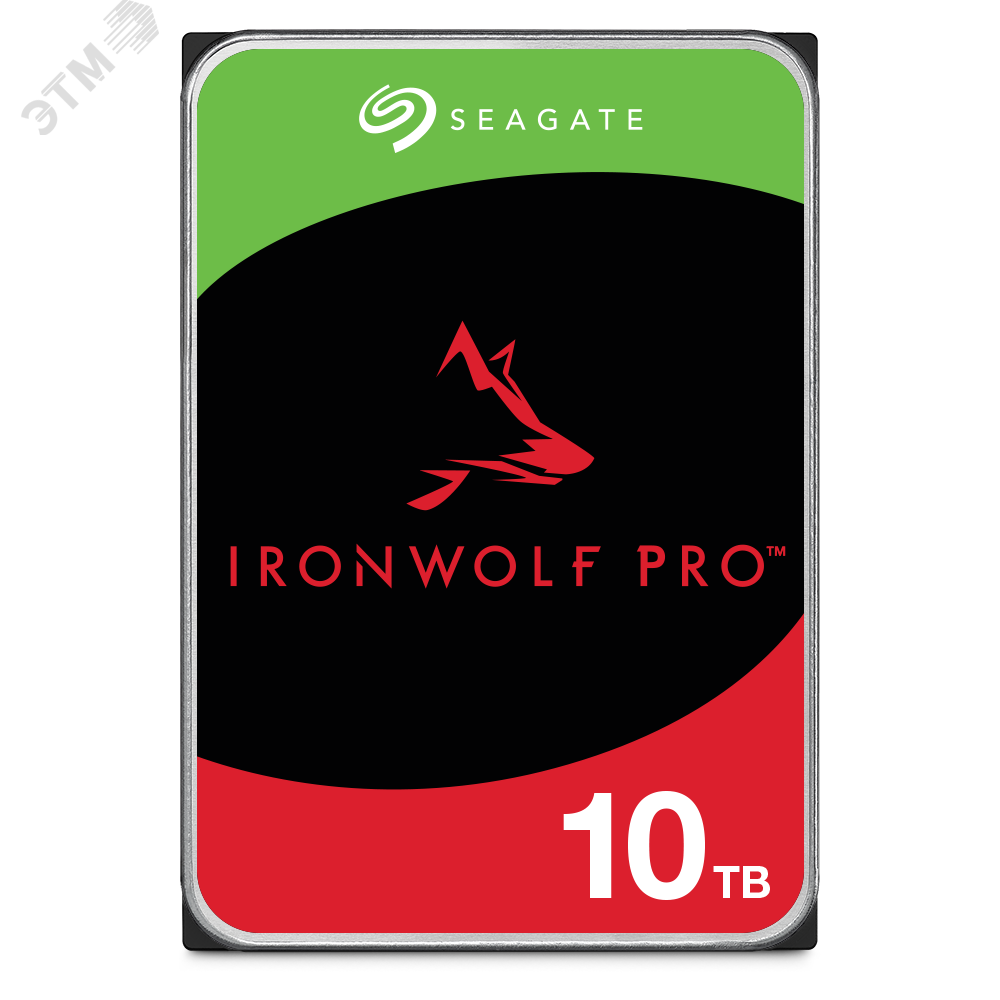 Изображение товара Жесткий диск 10TB IronWolf Pro 3.5'', SATAIII, 7200 об/мин, 256 МБ (шт)