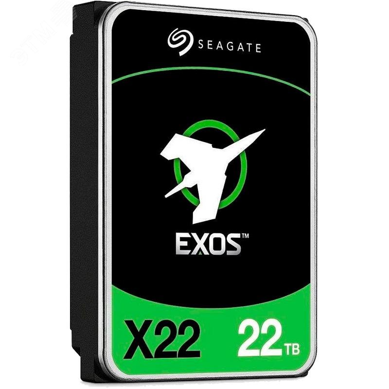 Изображение товара Жесткий диск 22TB Exos X22 3.5'', SATA 6Gb/s, 7200 об/мин, 512 МБ (шт)