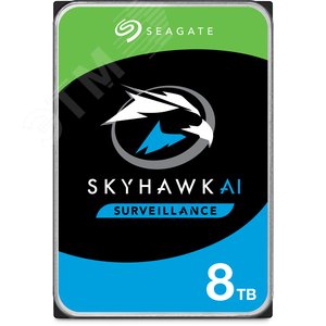Жесткий диск Seagate SkyHawk ST8000VE0004 8TB, 3.5'', SATAIII, 7200 об/мин, 256 МБ