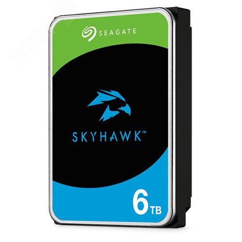 Изображение товара Жесткий диск 6TB SkyHawk 3.5'', SATAIII, 5400 об/мин, 256 МБ (шт)