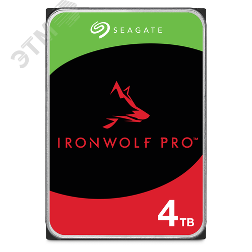 Изображение товара Жесткий диск 4TB IronWolf Pro 3.5'', SATAIII, 7200об/мин, 256 МБ (шт)