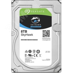 Изображение товара Жесткий диск 3.5'' 8 TБ SkyHawk, SATAIII, 7200 об/мин, 256 МБ (шт)