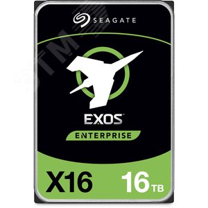 Жесткий диск 16Tb Exos X16 3.5'', SAS, 7200 об/мин, 256 МБ ST16000NM002G Seagate