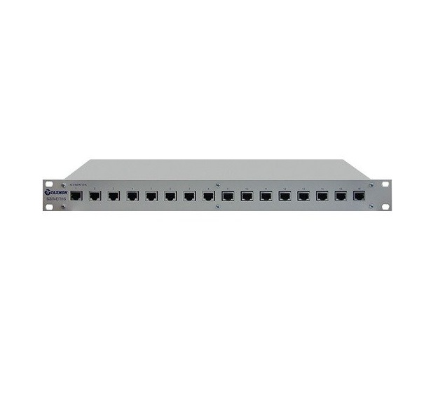 "Блок защиты от импульсных перенапряжений 8-и портов локальной сети Ethernet 10 Base-T/100 Base-TX/1000 Base-T, PoE++, для установки в 19"" стойку высотой 1U, IP20, 482,6х44(1U)х152 мм (УЗИП, грозозащита)"