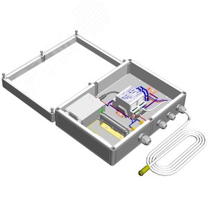 Коробка монтажная герметичная с обогревом, пластик, IP66, 24В DC, для УЗИПов