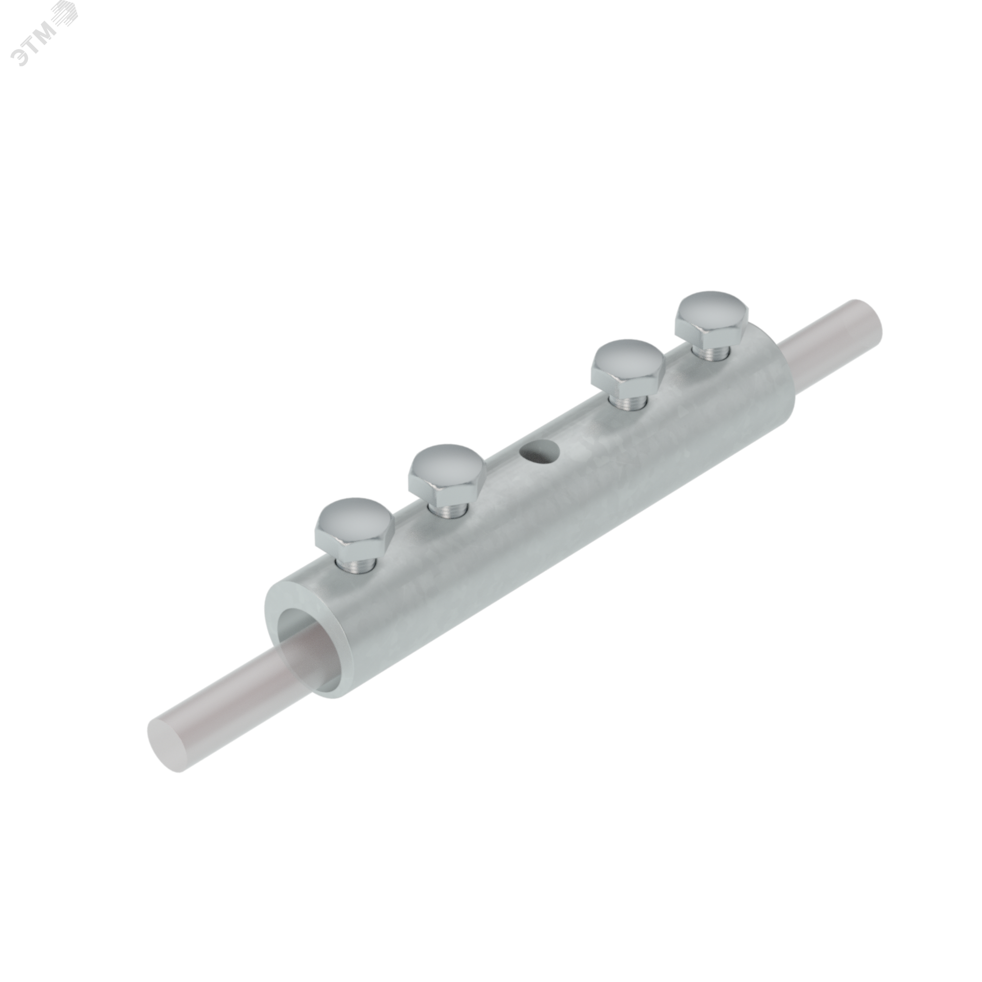 Изображение товара Соединитель прутка четырехболтовой сквозной D 5-10 мм TD (шт)
