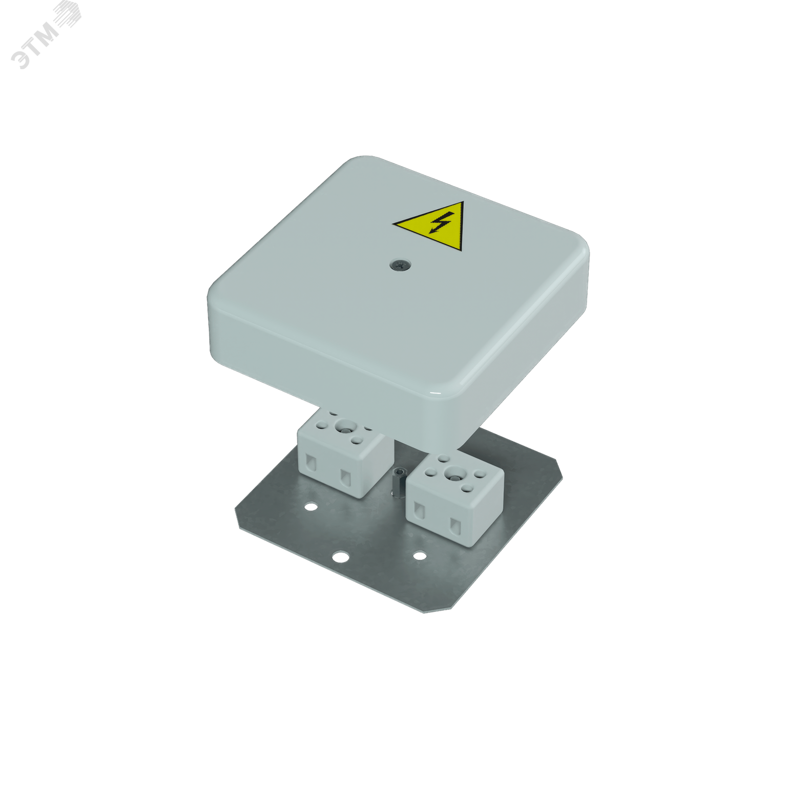 Коробка распределительная огнестойкая КРОПС-П0, IP41, габаритные размеры 75х75х20 мм, для кабелей сечением до 2,5 мм2, 6 клемм KR0006 КМ-Профиль - превью 3