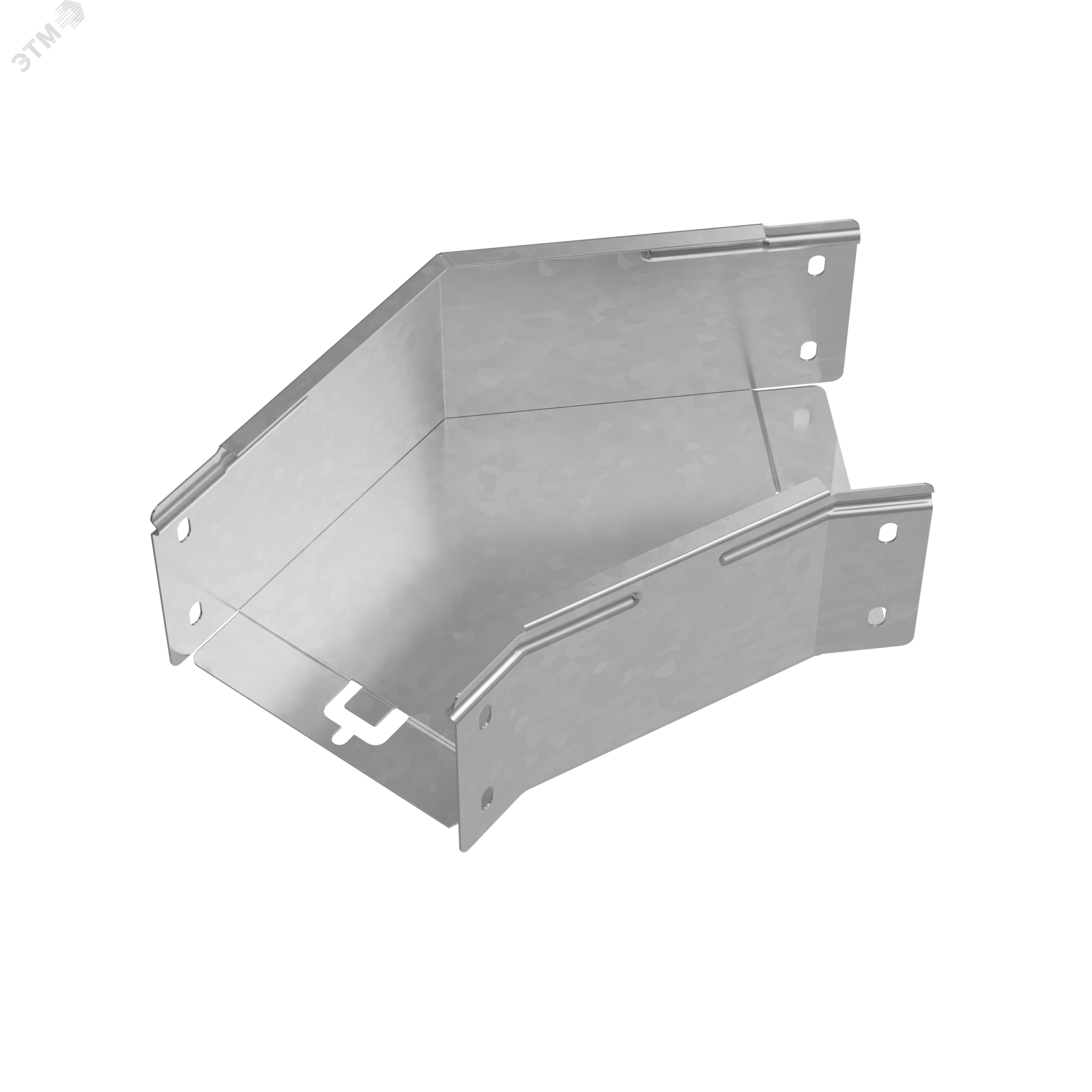 Изображение товара Угол горизонтальный 45 градусов серия PLUS 100x150 мм из стали с оцинковкой