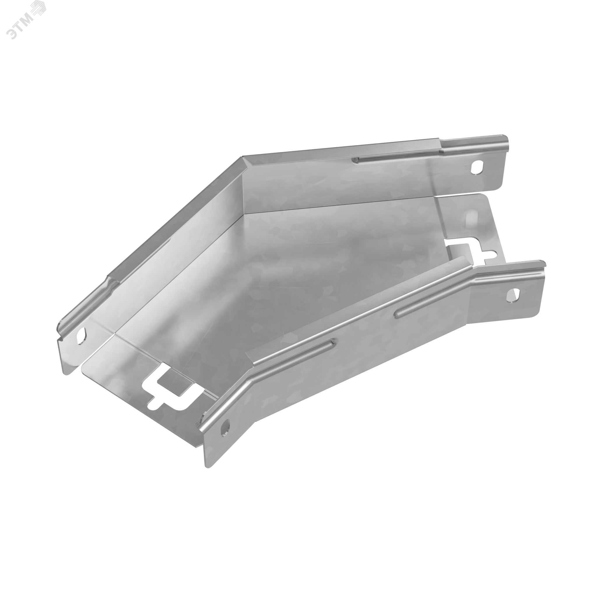 Изображение товара Угол горизонтальный 45 градусов 50х100 мм серия PLUS для кабельных трасс