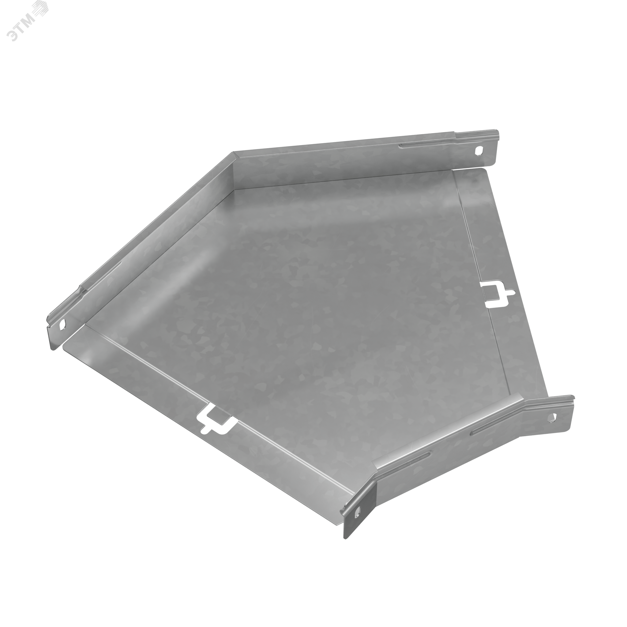 Изображение товара Угол горизонтальный 45 градусов 50х300 мм PLUS оцинкованный для кабельных трасс