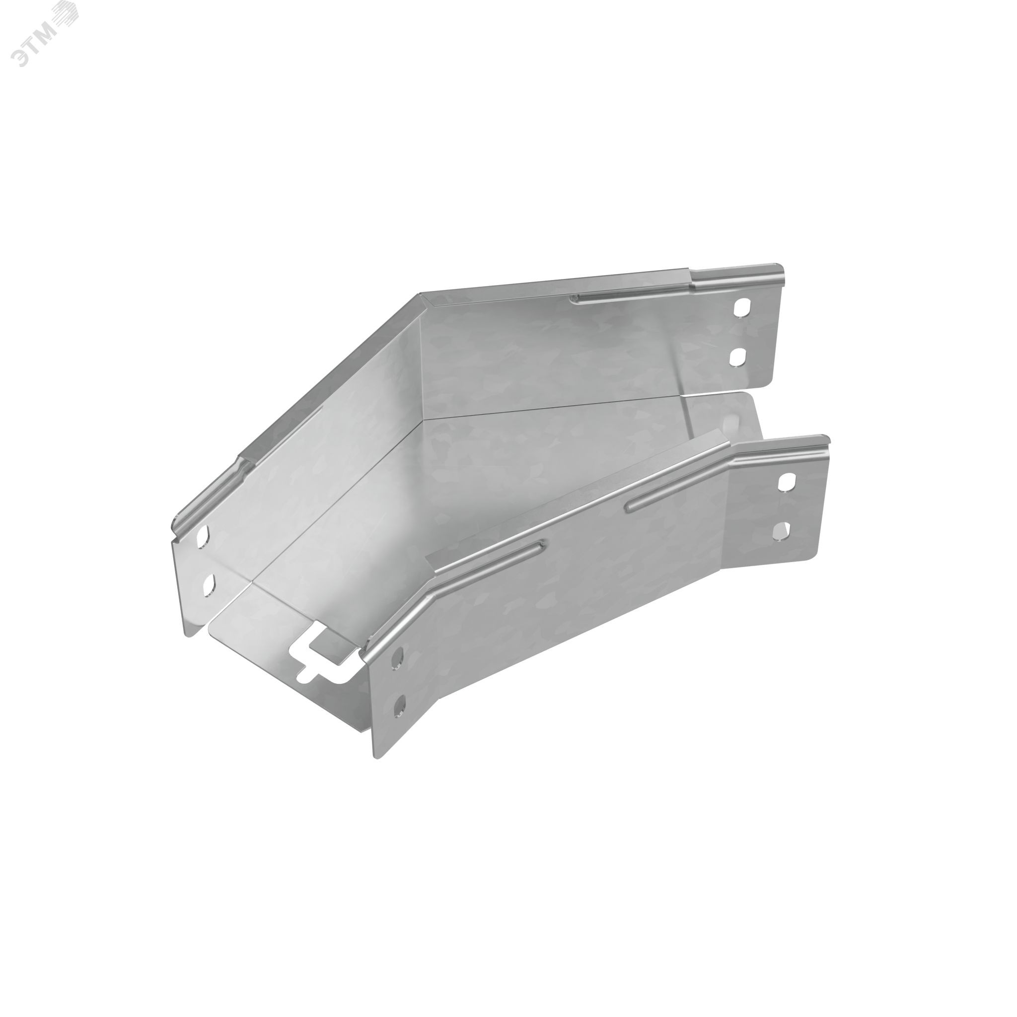 Изображение товара Угол горизонтальный 45 градусов 80х100 мм PLUS из стали с цинкованием Россия