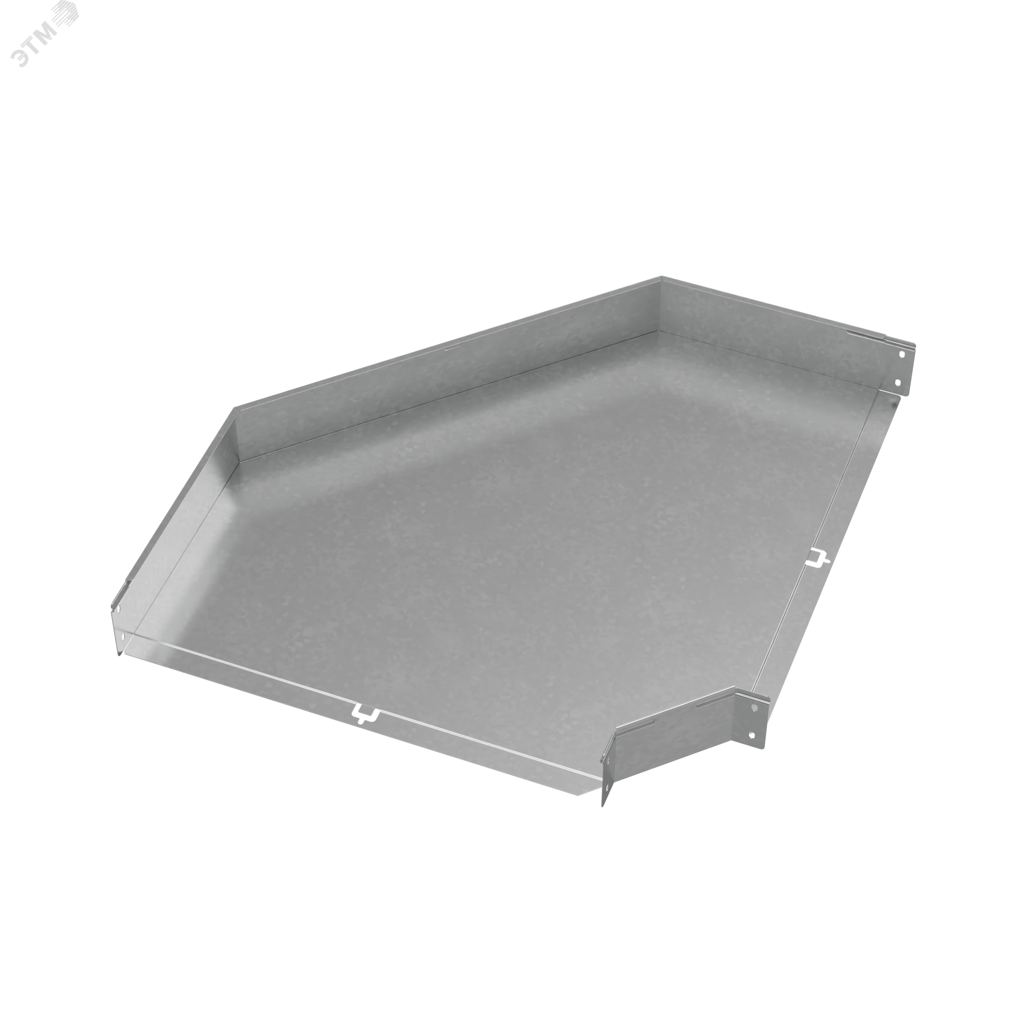 Изображение товара Угол горизонтальный 90 градусов серия PLUS для лотков 600 мм оцинкованный Россия