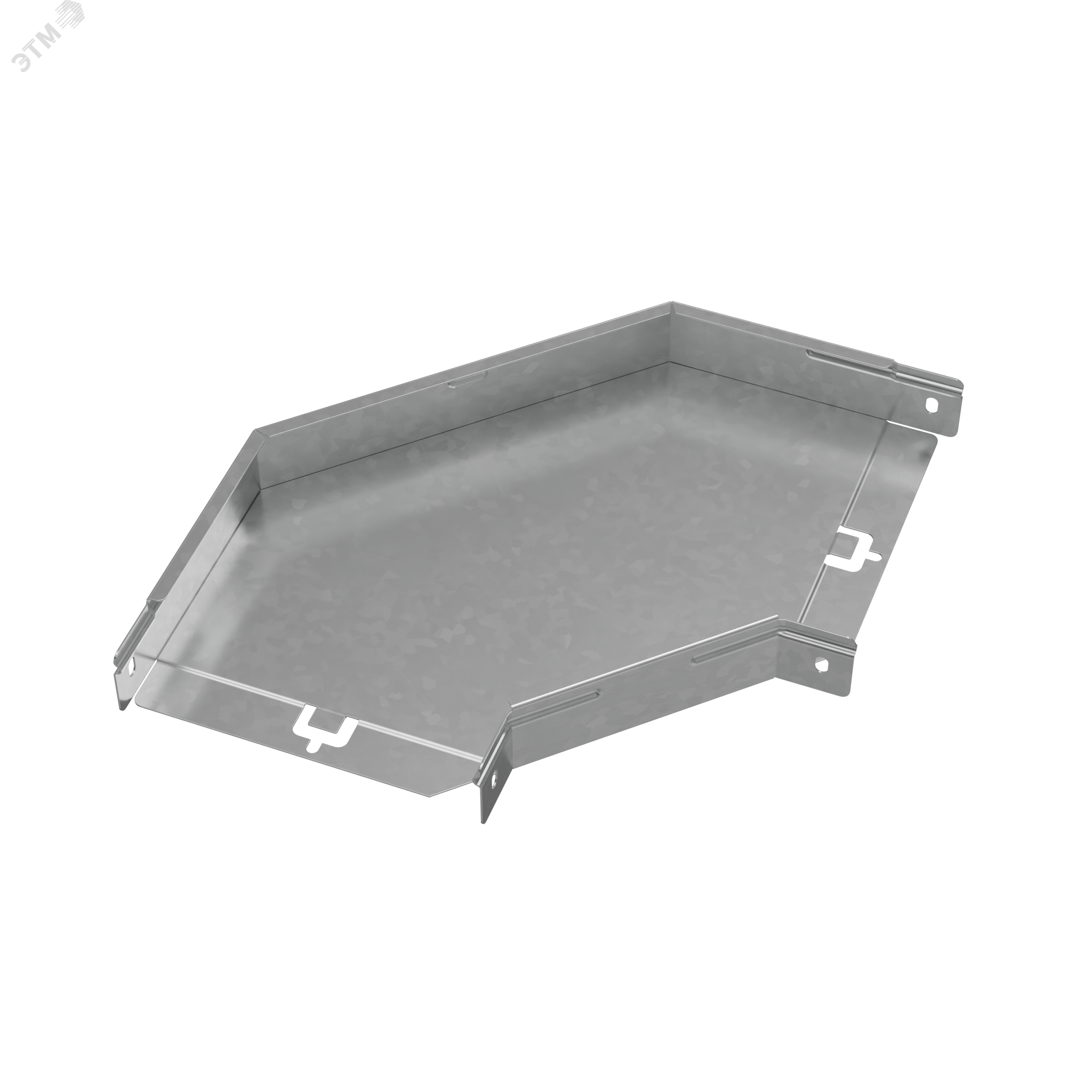 Изображение товара Угол горизонтальный 90 гр 50х200 мм PLUS из стали оцинкованный для кабельных систем