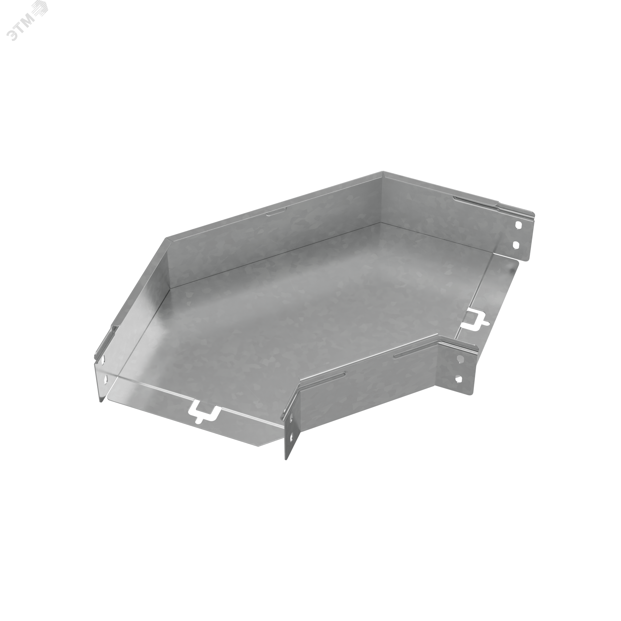 Изображение товара Угол горизонтальный 90 градусов 80х200 мм ПЛЮС из стали оцинкованный для монтажа кабельных линий